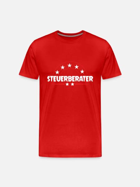 Steuerberater Beruf - Männer Premium Bio T-Shirt - Rot
