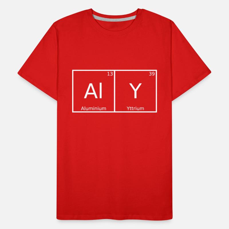 Aly Name First Name Chemistry Periodic Table Elements Men's Premium Organic T-Shirt