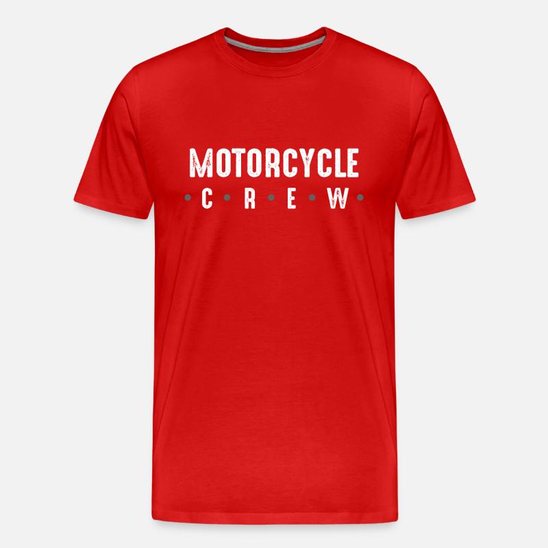 Motorcycle Crew - Männer Premium Bio T-Shirt - Rot