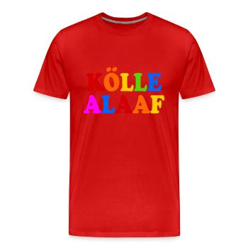 Kölle alaaf - Männer Premium Bio T-Shirt - Rot - Vorne - Damien (186cm)