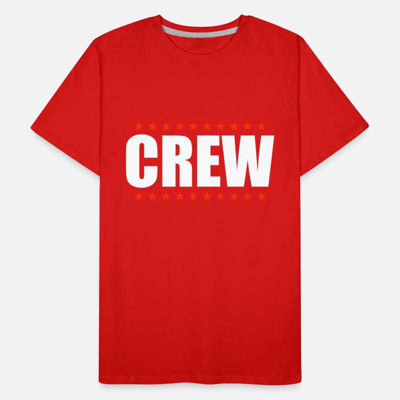 Conception de l’équipage T-shirt bio Premium Homme