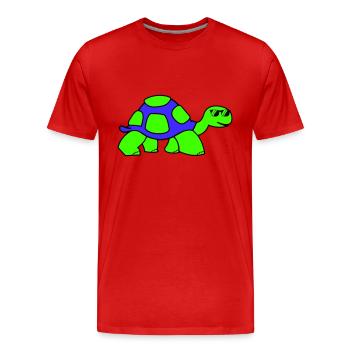 Tortue fraîche - T-shirt bio Premium Homme - rouge - Devant - Damien (186cm)