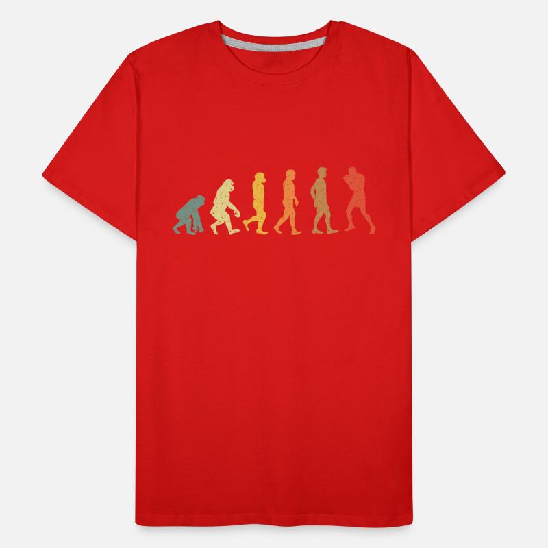 Boxes Evolution vintage retro Men's Premium Organic T-Shirt