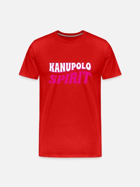 Kanupolo Spirit Slogan - Männer Premium Bio T-Shirt - Rot