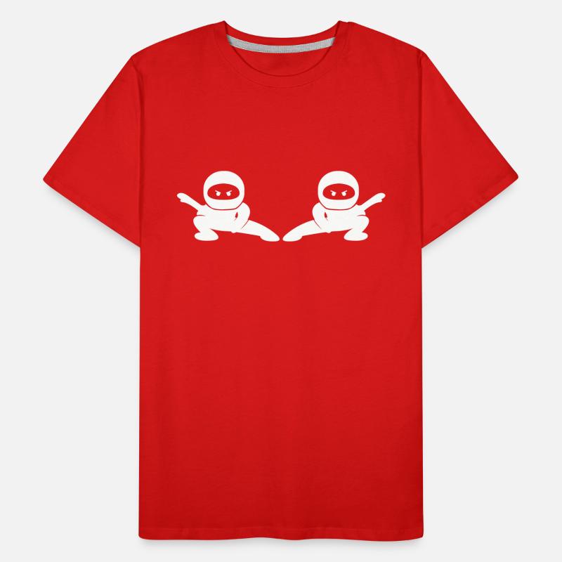 ninjas comic Männer Premium Bio T-Shirt
