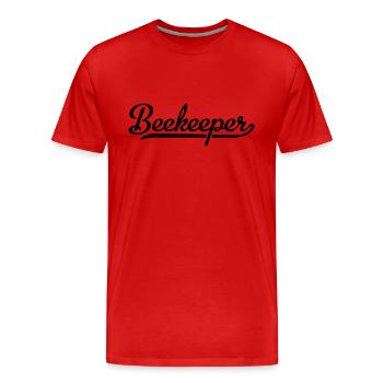 Apiculteur - T-shirt bio Premium Homme - rouge - Devant - Damien (186cm)