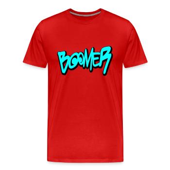 Boomer - Männer Premium Bio T-Shirt - Rot - Vorne - Damien (186cm)