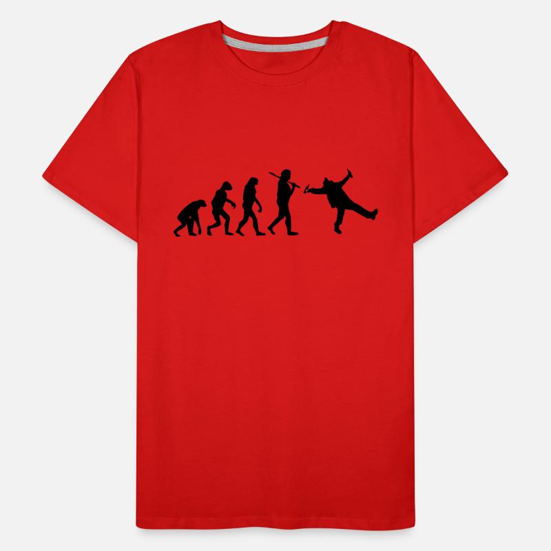 Evolution : Drunk Männer Premium Bio T-Shirt