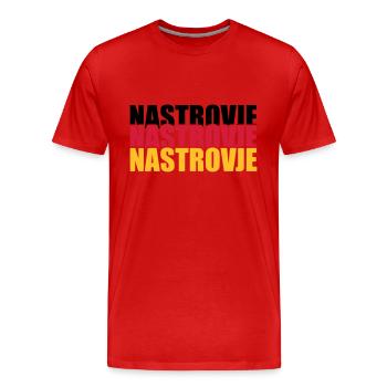 Nastrovje Allemagne Allemagne Fan Shirt - T-shirt bio Premium Homme - rouge - Devant - Damien (186cm)
