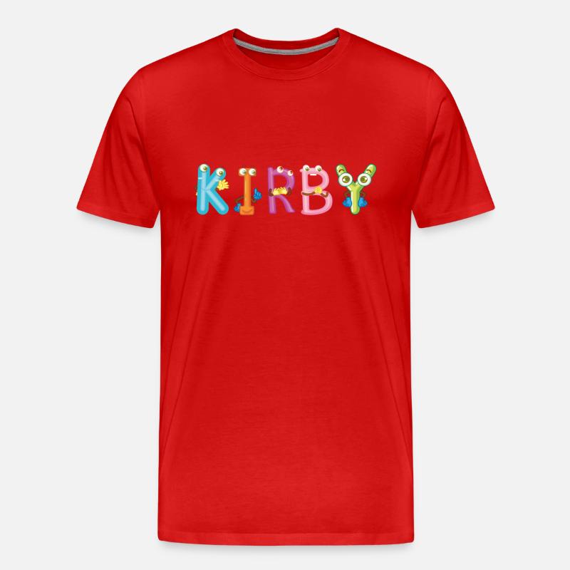 Kirby - Männer Premium Bio T-Shirt - Rot
