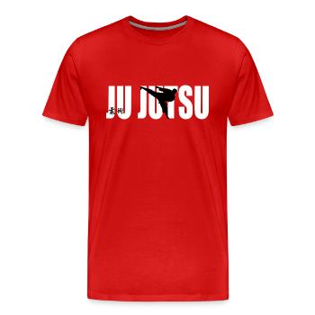 Ju-Jutsu Ju Jutsu Jiu Jitsu Martial Arts Martial Arts - Men's Premium Organic T-Shirt - red - Front - Damien (186cm)