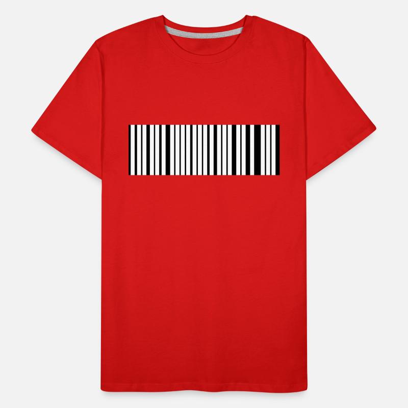 Barcode Männer Premium Bio T-Shirt