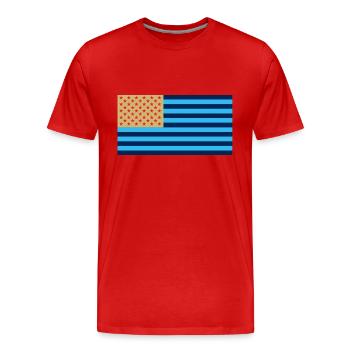 Djurgården Flagge - Männer Premium Bio T-Shirt - Rot - Vorne - Damien (186cm)