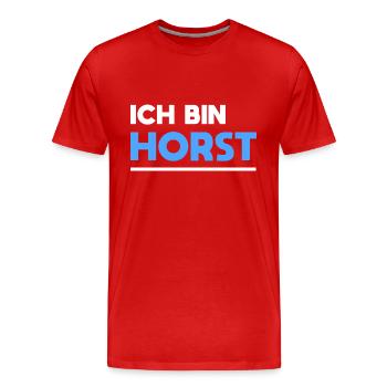 Horst Name Spruch für stolze Horsts - Männer Premium Bio T-Shirt - Rot - Vorne - Damien (186cm)