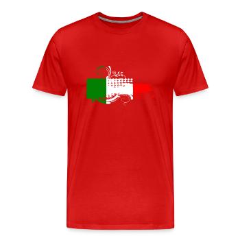 Italie Italie Italie Rome Europe Italie Italie Milan - T-shirt bio Premium Homme - rouge - Devant - Damien (186cm)