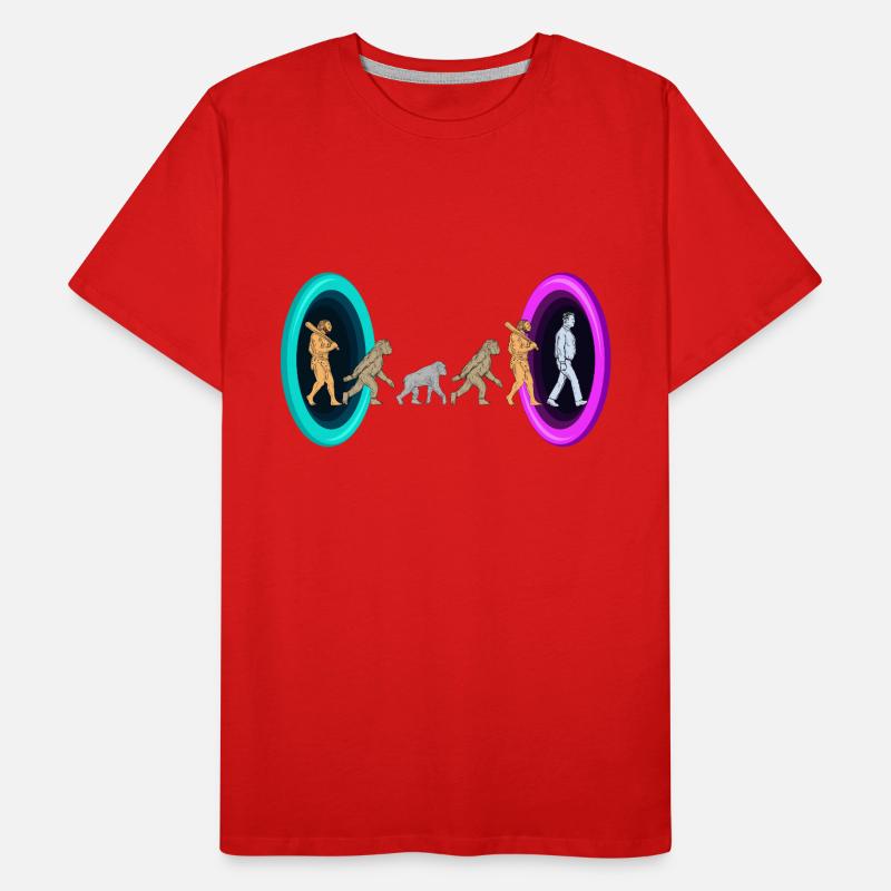 Evolution through portals Men's Premium Organic T-Shirt