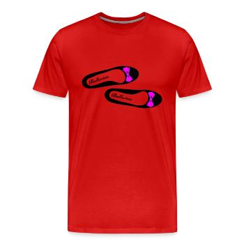 Ballerina 2 - Männer Premium Bio T-Shirt - Rot - Vorne - Damien (186cm)
