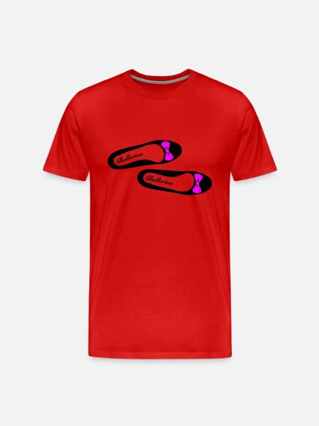 Ballerina 2 - Männer Premium Bio T-Shirt - Rot