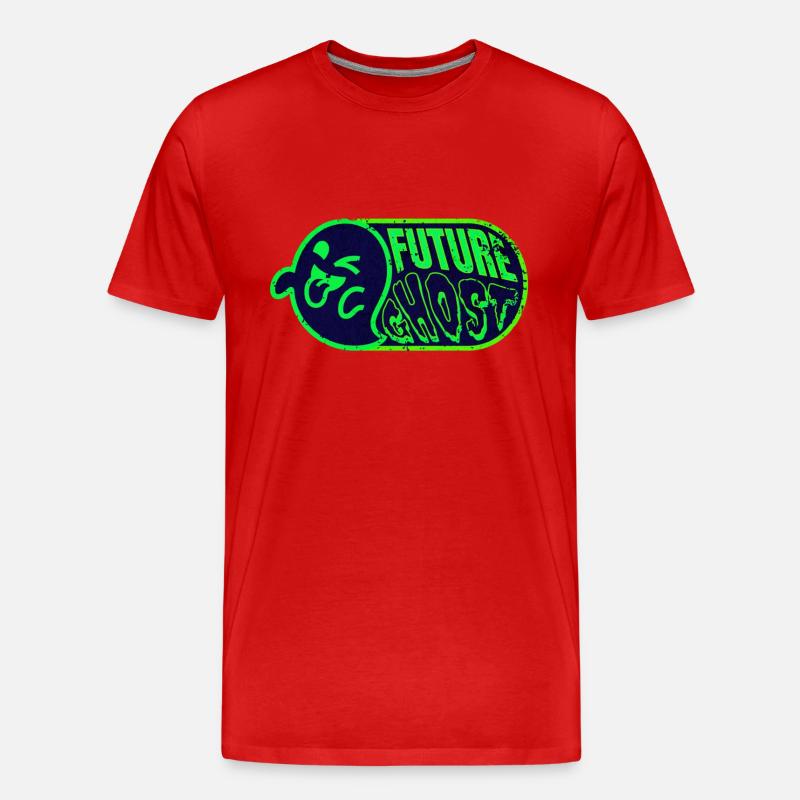 Future Ghost - Männer Premium Bio T-Shirt - Rot