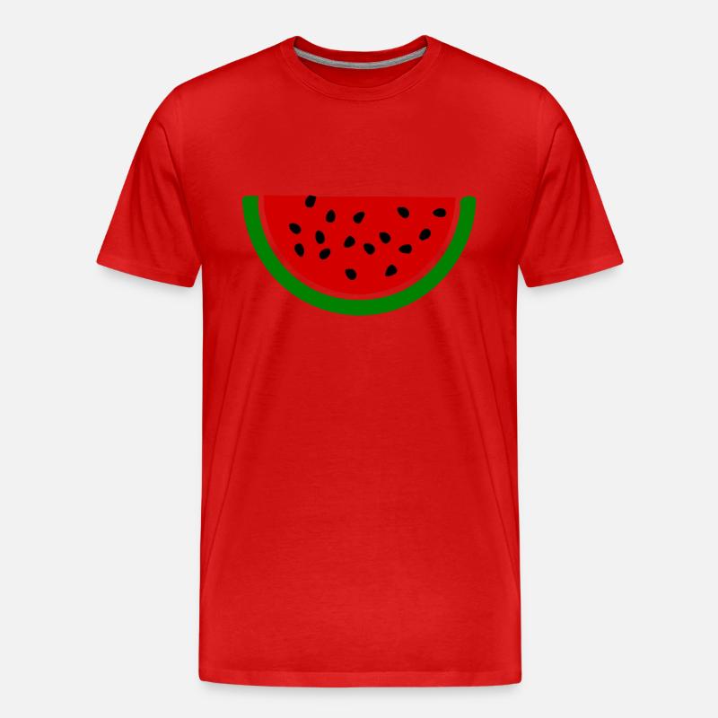 Wassermelone melone - Männer Premium Bio T-Shirt - Rot
