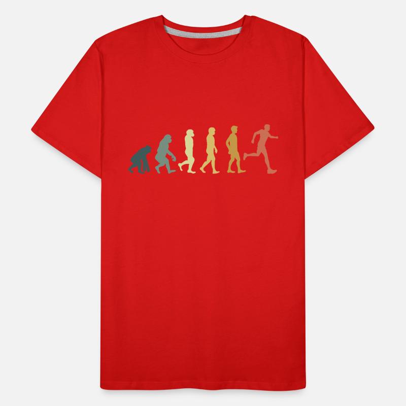 Evolution running T-shirt bio Premium Homme