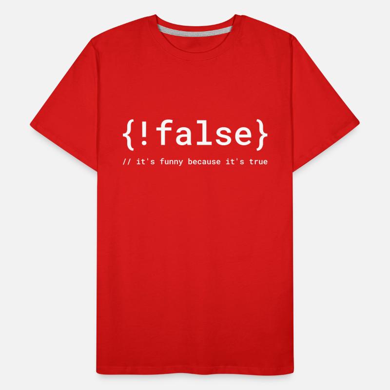 Code Humor Tee: The Logical Joke Men's Premium Organic T-Shirt