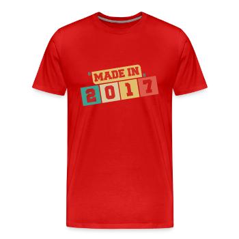 2023 Birthday 2023 Born In 2023 Birthday - Men's Premium Organic T-Shirt - red - Front - Damien (186cm)