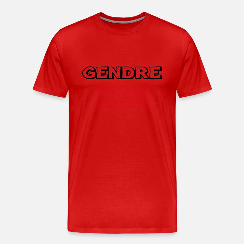 Limitierte Auflage GENDRE - Männer Premium Bio T-Shirt - Rot