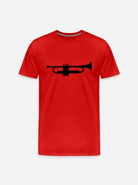 trompete - Men's Premium Organic T-Shirt - red