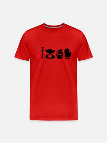 to bake - Men's Premium Organic T-Shirt - red