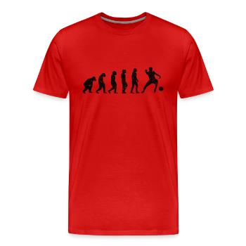 Football Coach Footballer Football Player - Men's Premium Organic T-Shirt - red - Front - Damien (186cm)