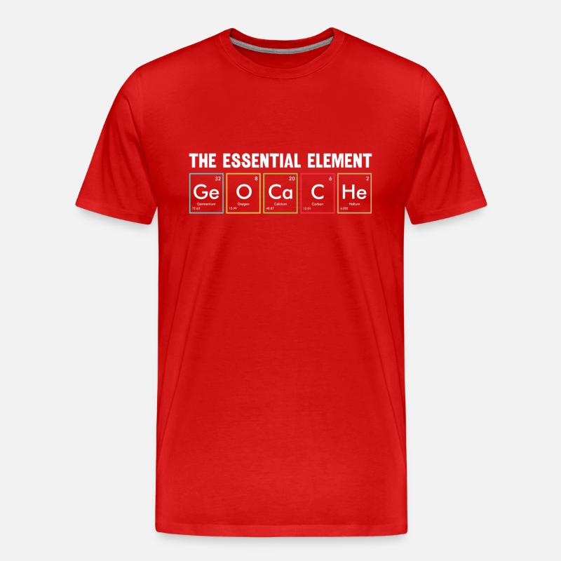 Geocaching Geocacher Geschenk - Männer Premium Bio T-Shirt - Rot