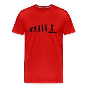 Stand Up Paddling Stand-Up Paddlers Stand-Up Paddling - Men's Premium Organic T-Shirt - red - Front - Damien (186cm)