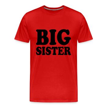 Big sister - T-shirt bio Premium Homme - rouge - Devant - Damien (186cm)