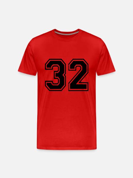 32 - Männer Premium Bio T-Shirt - Rot