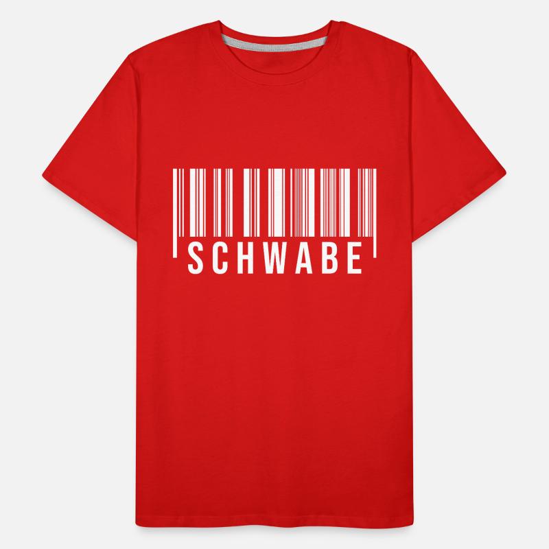 Schwabe Strichcode Männer Premium Bio T-Shirt