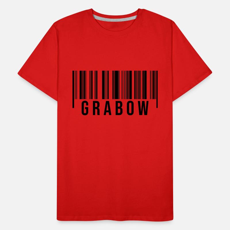 Grabow Strichcode Männer Premium Bio T-Shirt