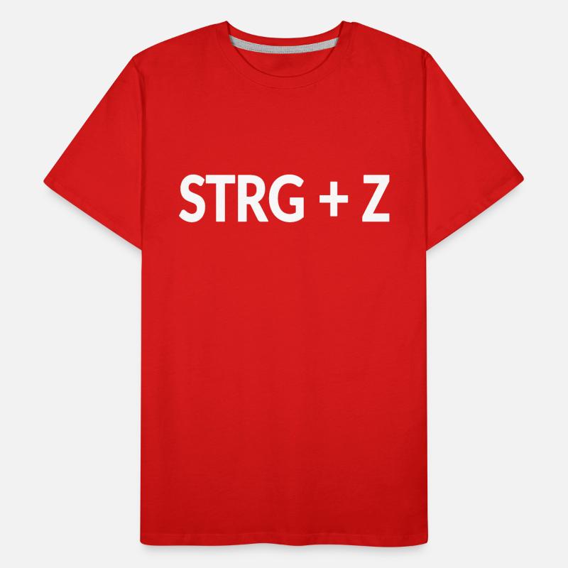Conception d’annulation du raccourci Ctrl+Z T-shirt bio Premium Homme