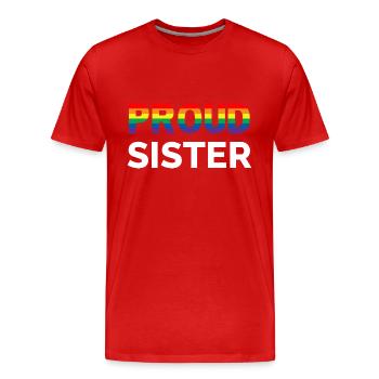 Sister Gay Pride - Männer Premium Bio T-Shirt - Rot - Vorne - Damien (186cm)