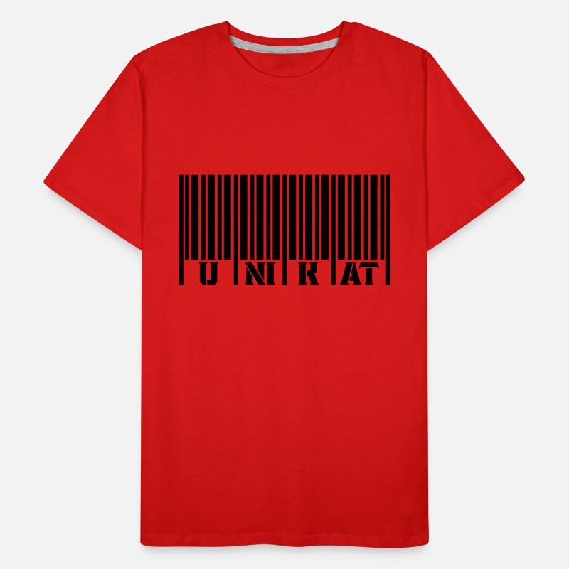Barcode unique Men's Premium Organic T-Shirt