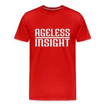 Cultiver la sagesse Citations de sagesse idée cadeau - T-shirt bio Premium Homme - rouge - Devant - Damien (186cm)