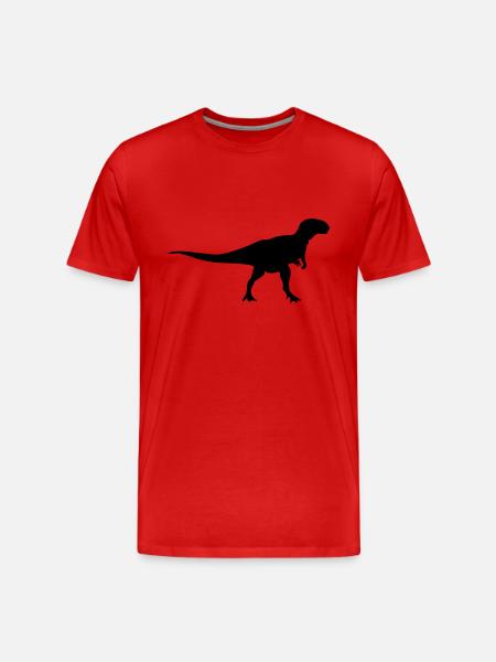 dinosaur - Men's Premium Organic T-Shirt - red