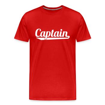 Capitaine - T-shirt bio Premium Homme - rouge - Devant - Damien (186cm)