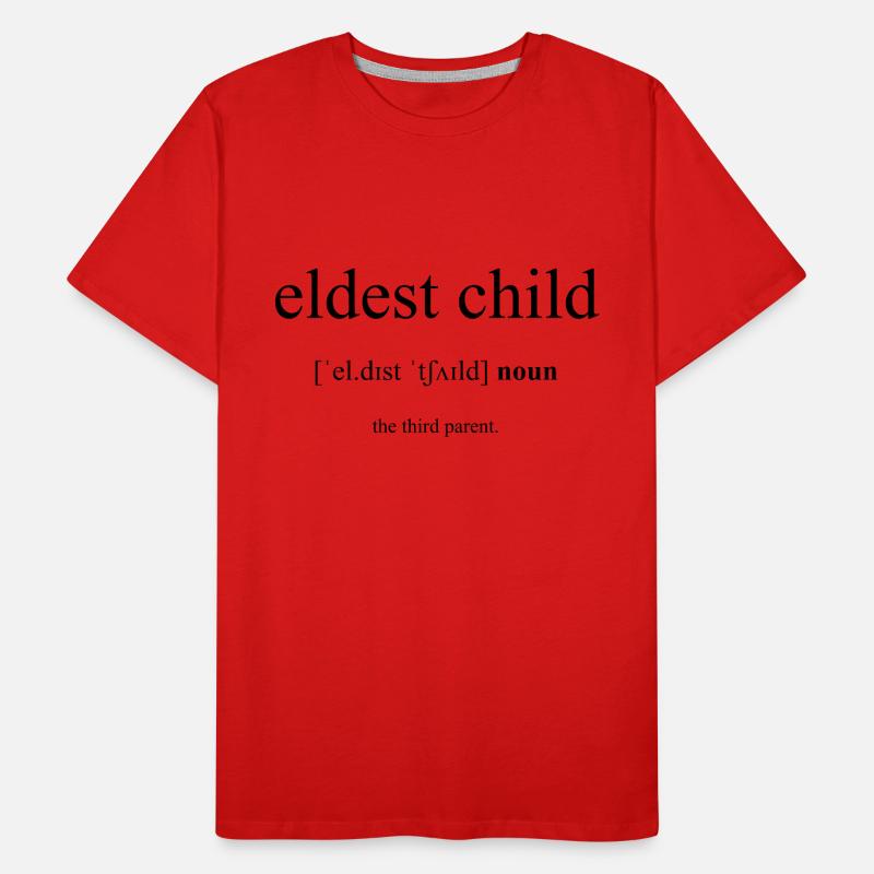 Eldest Child | Ältestes Kind Definition Dictionary Männer Premium Bio T-Shirt