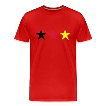 German Trible - Männer Premium Bio T-Shirt - Rot - Vorne - Damien (186cm)