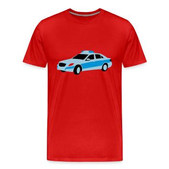 polizei - Männer Premium Bio T-Shirt - Rot - Vorne - Damien (186cm)