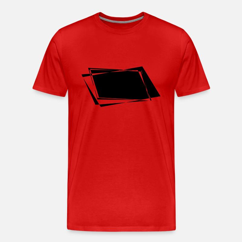 Schiefer Hintergrund - Männer Premium Bio T-Shirt - Rot