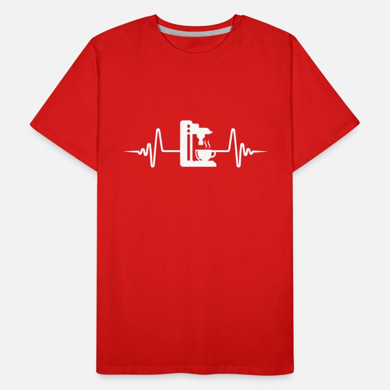 Coffee machine pulse symbol Men's Premium Organic T-Shirt