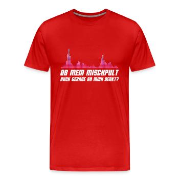 Musik Discjockey DJ - Männer Premium Bio T-Shirt - Rot - Vorne - Damien (186cm)