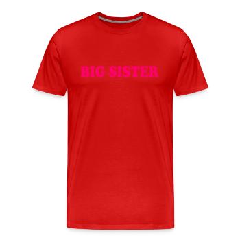 Big sister - T-shirt bio Premium Homme - rouge - Devant - Damien (186cm)